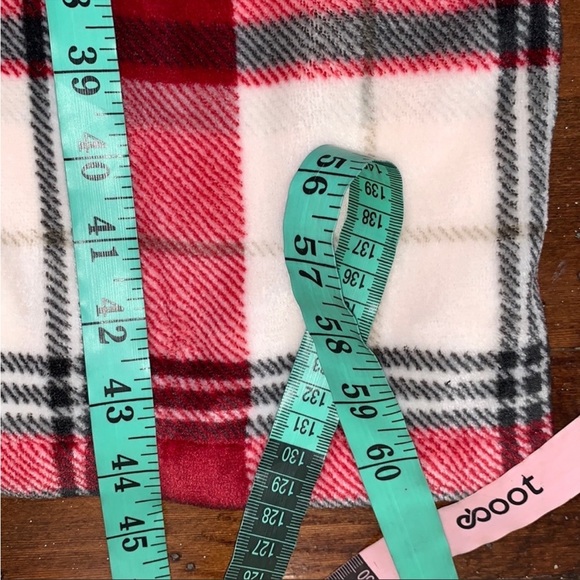 NWOT Pottery Barn Winslow Plaid Plush Robe Multi - Picture 14 of 14